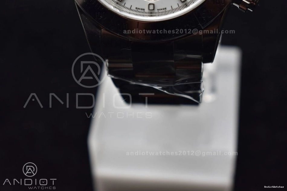 Best Bracelet Daytona QuickDry Case 116520 1:1 SS Dial and 904L 774 V Clean Edition SA4130 White 0401